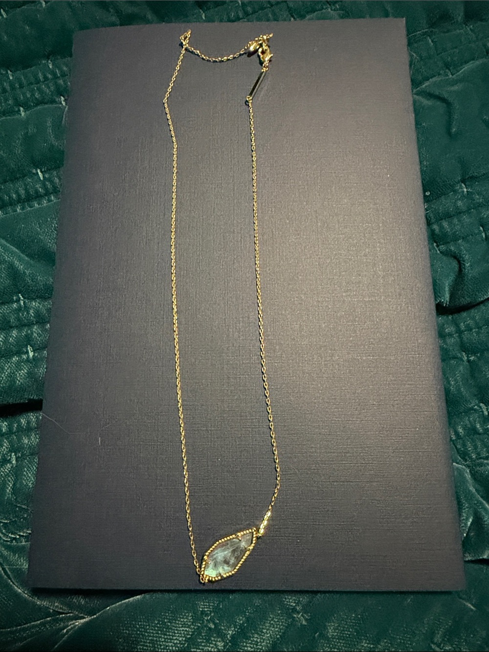 Kendra Scott Gold Teardrop Pendant Necklace - Women Jewelry
